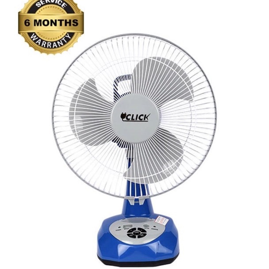 Rechargeable Table Fan 12 inch with Light